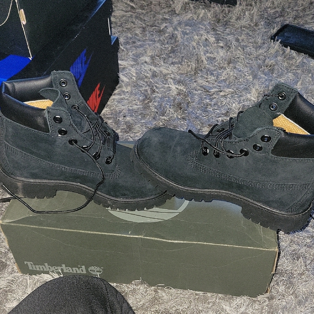 Timberland Kids Black Boots